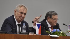 Prezident Miloš Zeman během návštěvy Kraje Vysočina