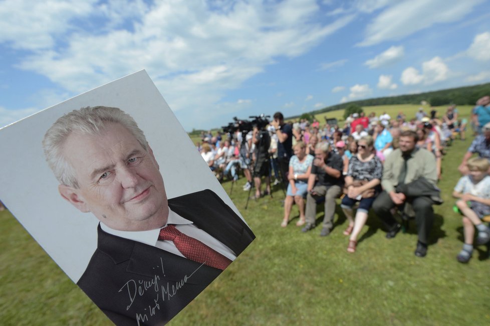 Prezident Miloš Zeman během návštěvy kraje Vysočina