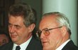 1997: Snímek: Miloš Zeman a německý prezident Roman Herzog v Berlíně