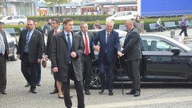 Miloš Zeman při návštěvě Olomouckého kraje