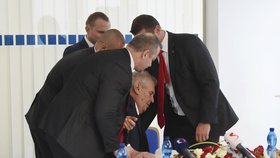 Miloš Zeman navštívil v Olomouckém kraji podnik Olma.