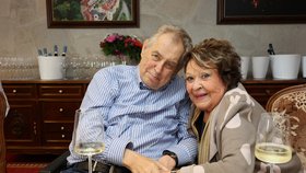 Oslava 81. narozenin Miloše Zemana: Jiřina Bohdalová a Miloš Zeman (28.9.2025)