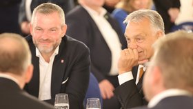 Oslava 80. narozenin Miloše Zemana: Peter Pellgrini a Viktor Orbán