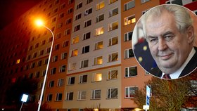 Miloš Zeman promluvil o vraždě v paneláku, kde před zvolením prezidentem bydlel