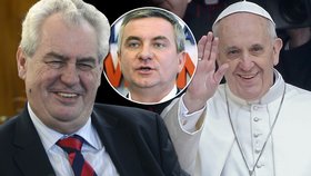 Miloš Zeman zaslal gratulaci novému papeži Františkovi a jmenoval Mynáře svým kancléřem