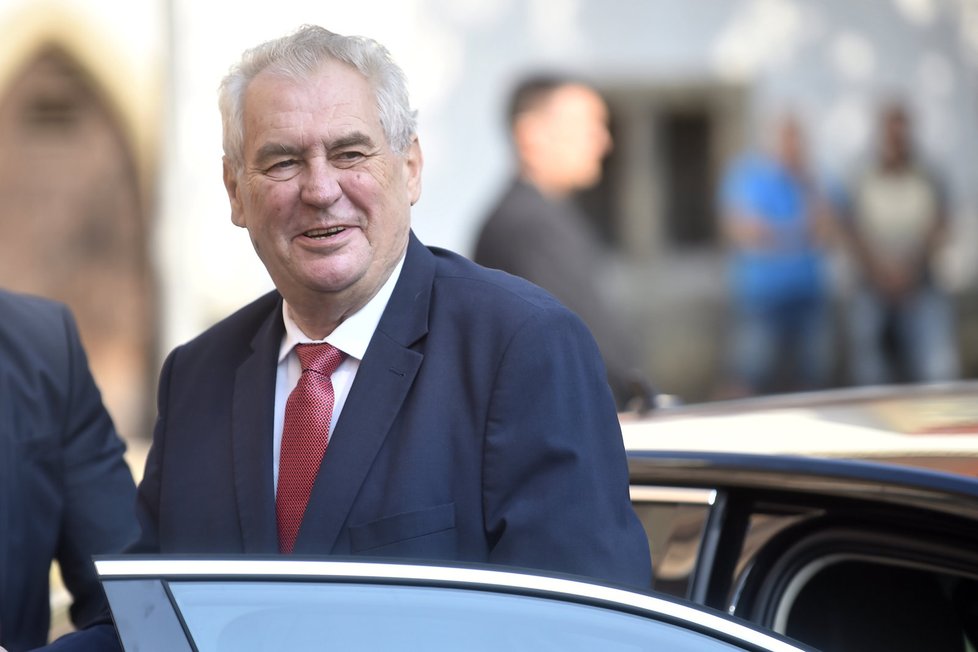 Prezident Miloš Zeman na návštěvě Pardubického kraje (14. 9. 2016)