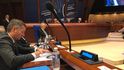 Miloš Zeman na Parlamentním shromáždění Rady Evropy