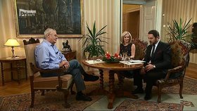 Prezident Zeman v pořadu Partie na FTV Prima