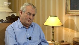 Prezident Zeman v pořadu Partie na FTV Prima