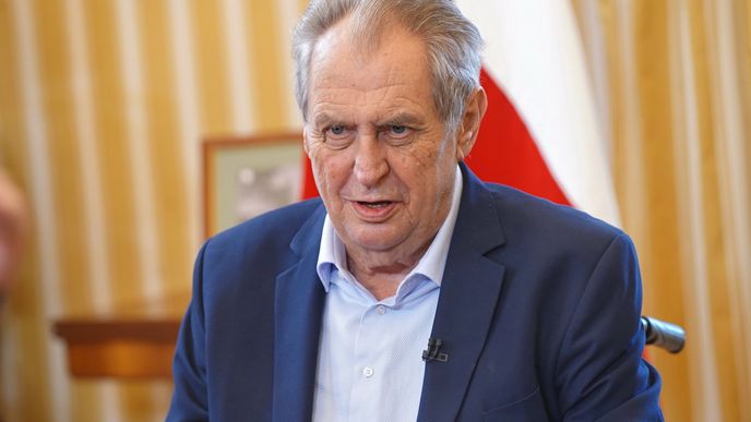 Prezident Miloš Zeman v Partii Terezie Tománkové. (3.7.2022)