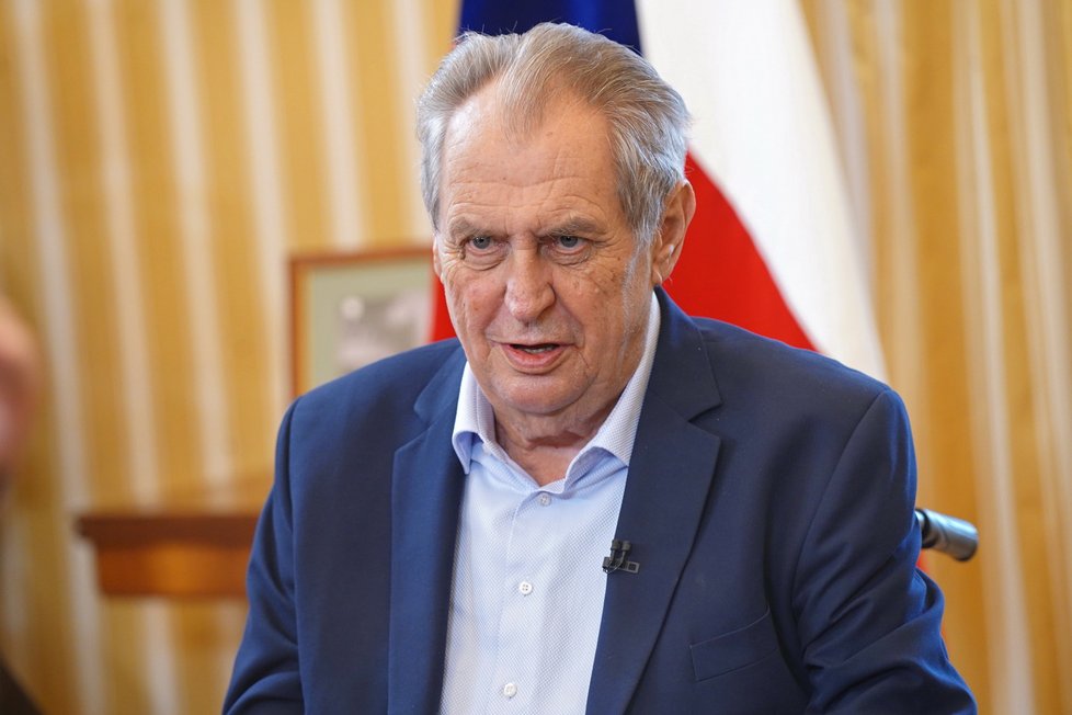 Prezident Miloš Zeman v Partii Terezie Tománkové. (3. 7. 2022)