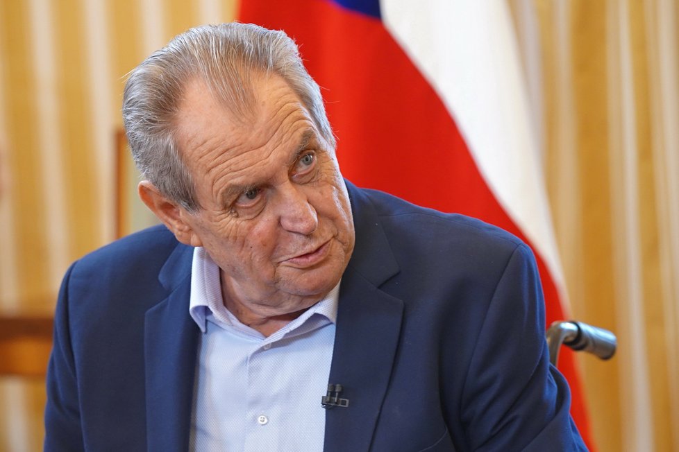 Prezident Miloš Zeman v Partii Terezie Tománkové. (3. 7 .2022)