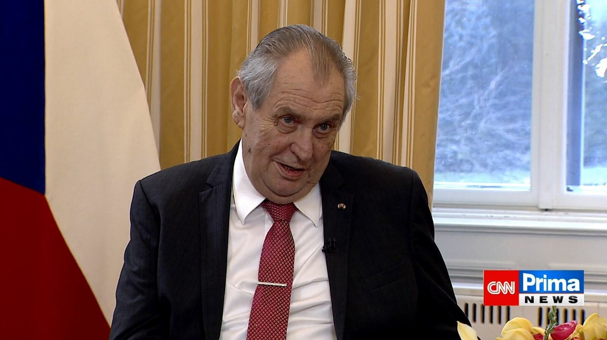 Prezident Miloš Zeman v pořadu Partie na CNN Prima News (1.5.2022)