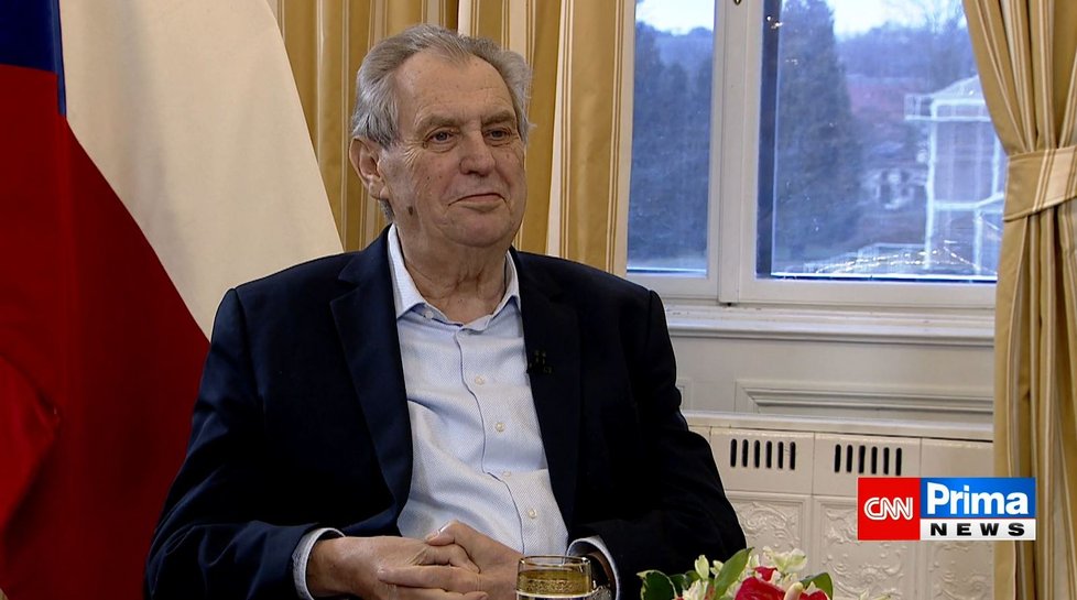 Prezident Miloš Zeman v Partii Terezie Tománkové (6. 2. 2022)