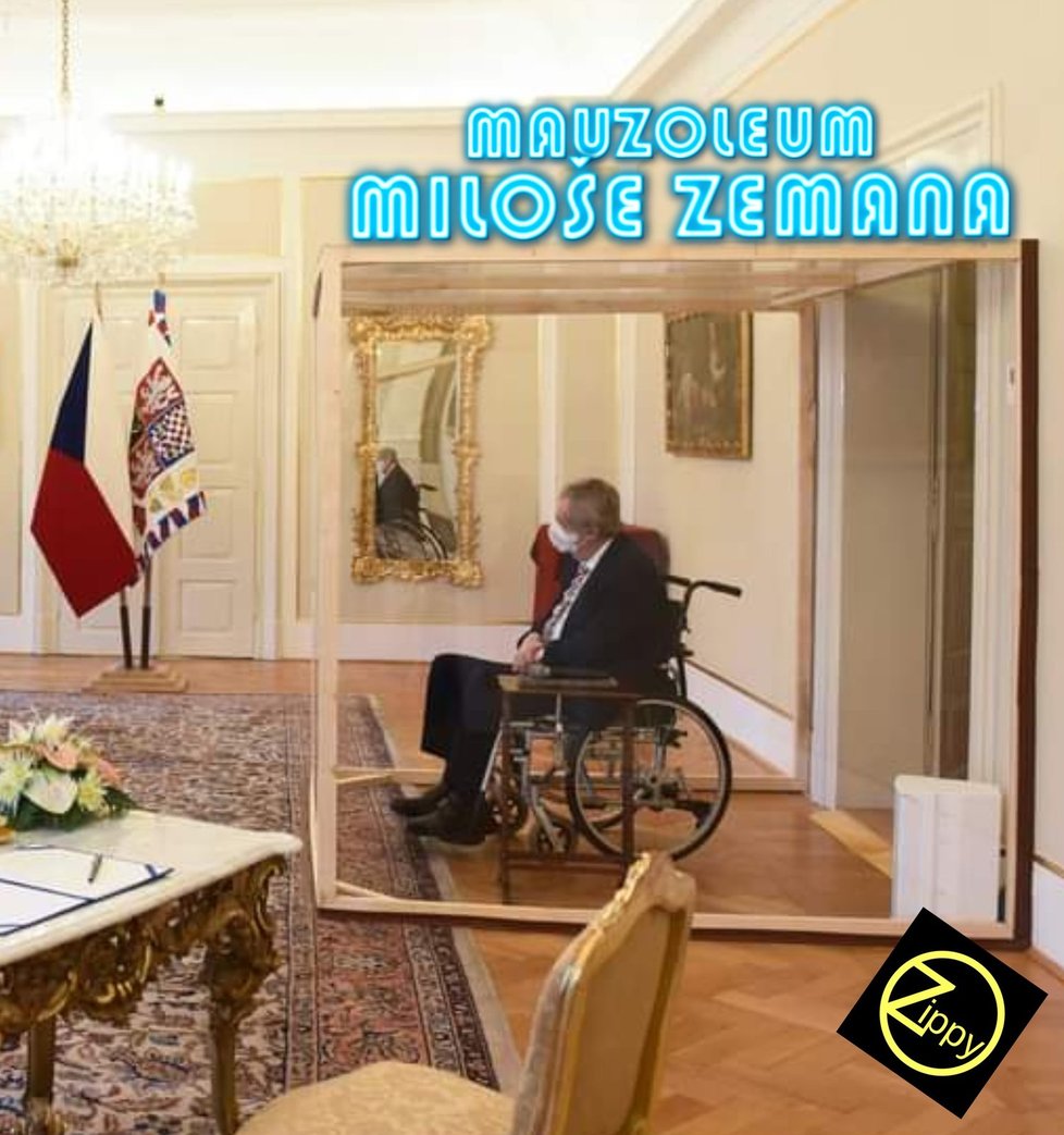 Internet zaplavily po jmenování Petra Fialy vtipy na prezidenta Miloše Zemana za plexisklem.