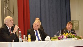 Miloš Zeman v Plzeňském kraji: Prezident poslouchá hejtmana Šlajse