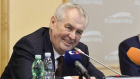 Miloš Zeman v Plzeňském kraji: Během setkání se zastupiteli