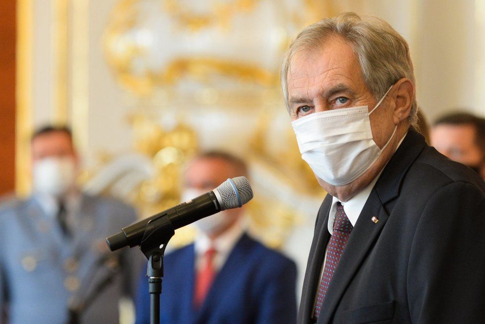 Prezident Miloš Zeman na Hradě jmenoval 33 nových soudců (29. 7. 2020).