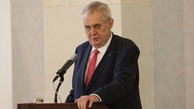 Miloš Zeman na Hradě 10. března 2017 potvrdil kandidaturu na prezidenta.