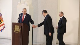 Miloš Zeman na Hradě 10. března 2017 potvrdil kandidaturu na prezidenta.