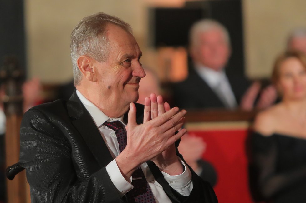 Předávání státních vyznamenání: Prezident Zeman (7. 3. 2022)