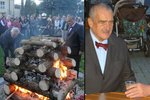 Miloš Zeman a Karel Schwarzenberg se v Lánech sešli u zapálení Masarykovy vatry a kelímku burčáku