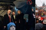 Miloš Zeman 17. listopadu 2014: Lidé ho vypískali a ukázali mu červenou kartu