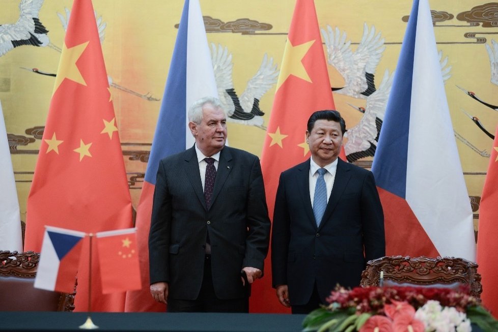 Miloš Zeman v Číně v roce 2014