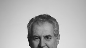 Foto Miloše Zemana, které se stalo předlohou pro výrobu prezidentské známky