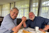 Miloš Zeman na dovolené v Tatrách: Souboj v páce s Gašparovičem! Kdo vyhrál?
