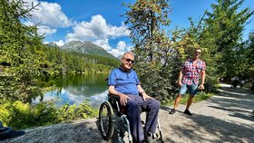 Exprezident Miloš Zeman si užíval prázdninové dny ve Vysokých Tatrách.