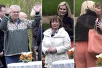 Zemanovi oslavili narozeniny první dámy při prezidentské grilovačce v Lánech