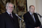 Miloš Zeman a Jaroslav Zavadil se prý při setkání na Hradě shodli v řadě témat