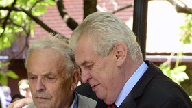 Miloš Zeman s Karlem Srpem z Jazzové sekce