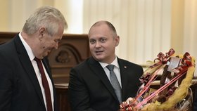 Miloš Zeman v Jihomoravském kraji: S hejtmanem Michalem Haškem