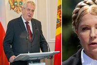 Zeman varuje před Tymošenkovou: Andílek s copy nemusí být andílek!