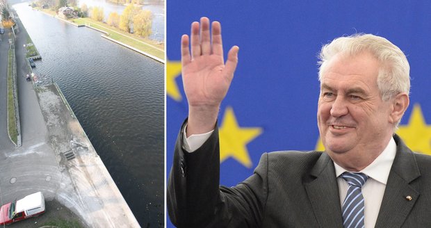 Miloš Zeman prosazuje vástavbu plavebního kanálu, propojujícího Labe, Dunaj a Odru