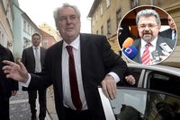 Zeman začal úřadovat: Jsem stále stejně krásný! Vtipkoval a jednal s Weiglem