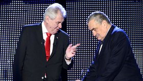 Miloš Zeman a Karel Schwaruenberg jsou od prezidentské volby často ve při