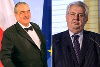 Zeman o velvyslancích: Schwarzenberga prý nepotřebuje! Sejde se s Nečasem