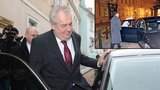 Neposlušný Zeman: Usedá na sedadlo smrti! Poslušná dcera za řidiče