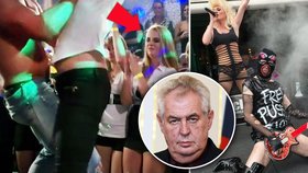 Kateřina Zemanová podle extra.cz vyrazila na porno akci. Miloš Zeman v té době kritizoval sexuální skandál kolem Pussy Riot