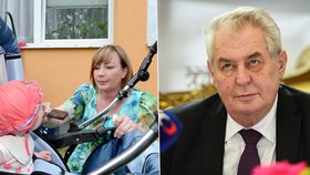 Prezident Zeman prý sleduje problémy Klokánků, které často navštěvuje první dáma Ivana Zemanová