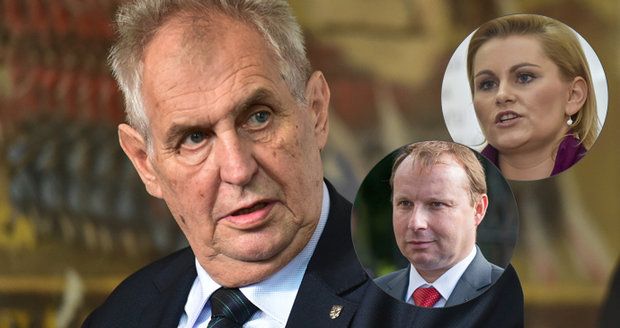 Zeman zmínil pláč Malé i nevyplněného Pocheho. Vládu jmenuje příští týden