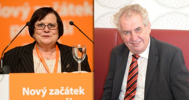 Miloš Zeman má další posilu do týmu poradců: Marii Benešovou z ČSSD