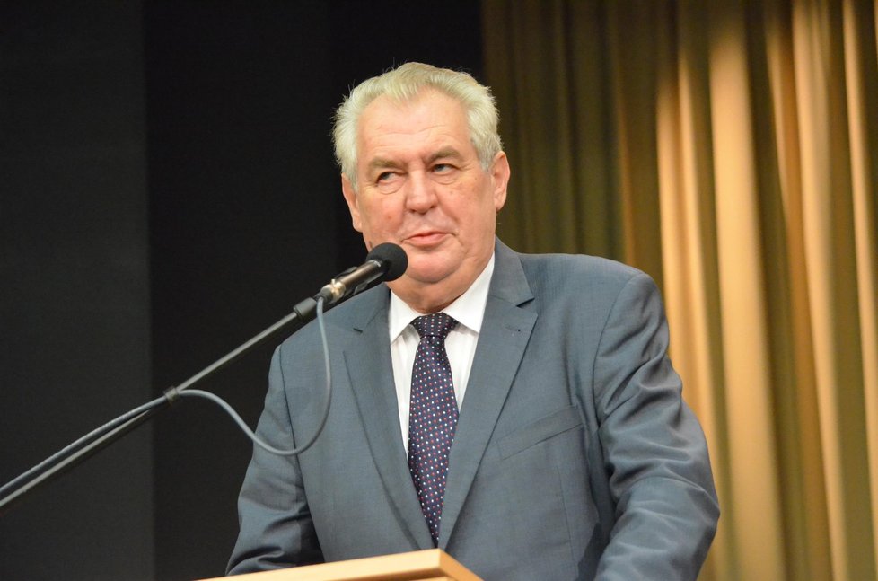 Prezident Miloš Zeman předstoupil v Ostravě před studenty univerzity