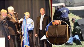 Co nosí Zemanova ochranka v černé aktovce? Multifunkční ochranný štít
