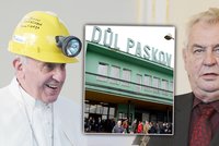 Zeman o krizi kolem dolu Paskov: Mám pro horníky řešení! Co na to papež?