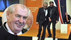 Prezident Miloš Zeman na sjezdu ČSSD v Ostravě. Psal se rok 2013.