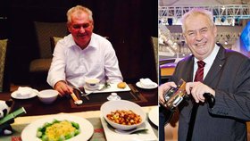 Miloš Zeman v Číně: Ochutnal tamní kuchyni, dostal model "čínské" Škody Yeti